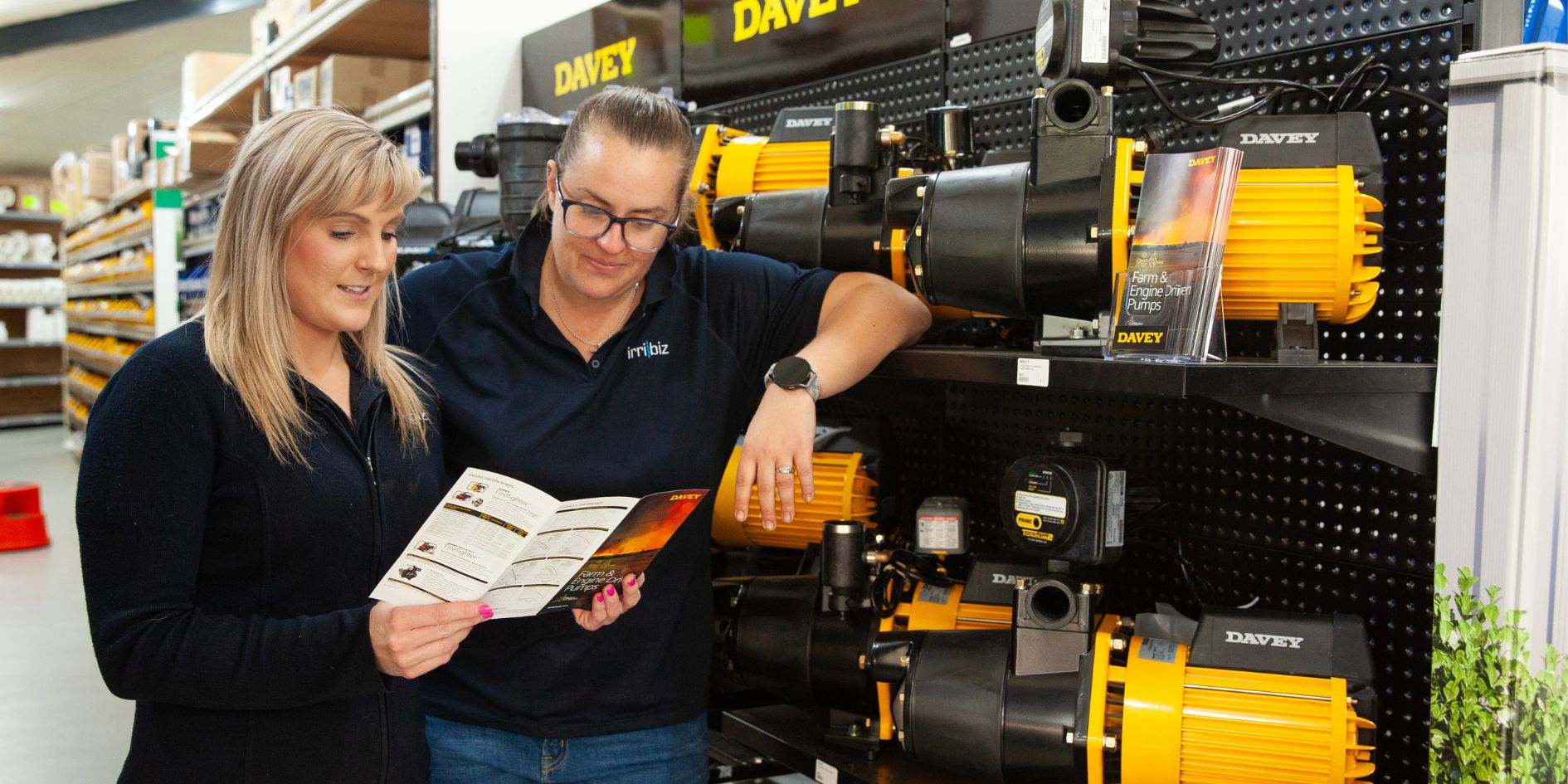 Irribiz Davey display